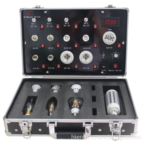 LED Showcase with E27/B22/GU10/MR16/G4/G9 Sockets